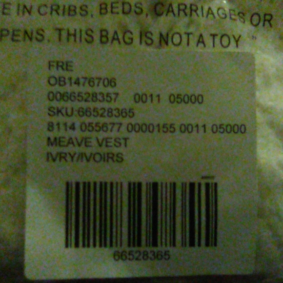 NWT Free People Small Ivory Meave Vest - Picture 7 of 7